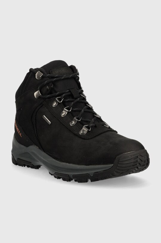 Merrell pantofi Erie Mid Leather Waterproof J500151 negru AW22