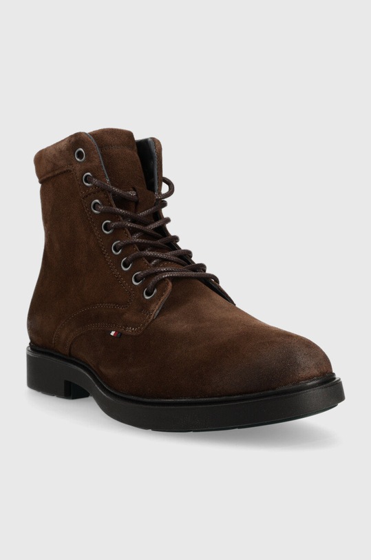 Tommy Hilfiger buty zamszowe FM0FM04185.GT6 brązowy AW22