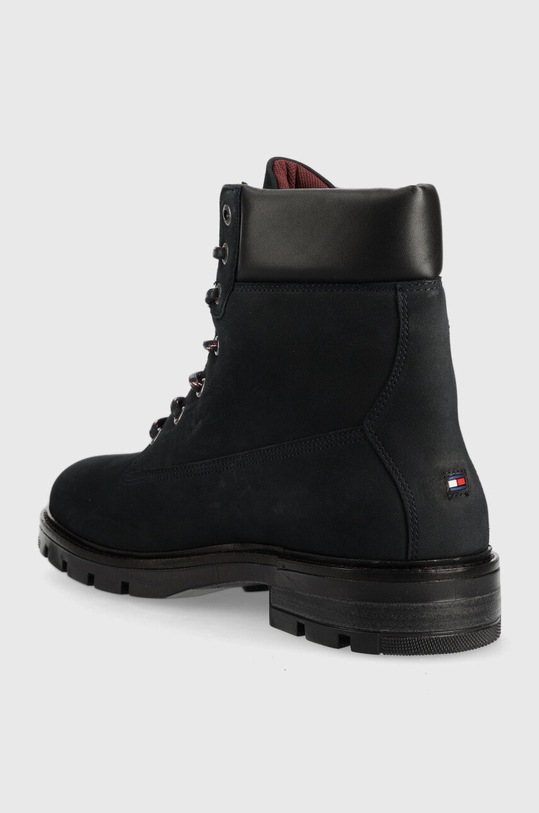 Cipők Tommy Hilfiger bőr bakancs FM0FM04205.DW5 sötétkék
