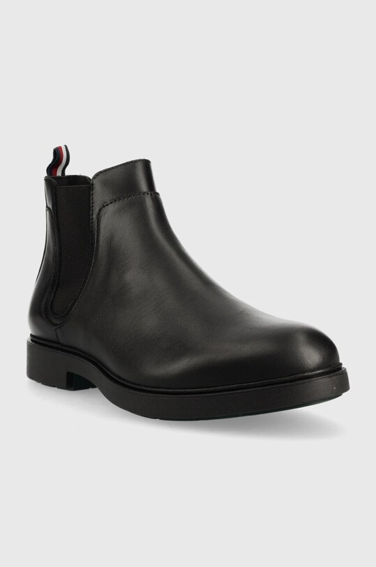 Кожаные полусапоги Tommy Hilfiger FM0FM04183.BDS чёрный AW22