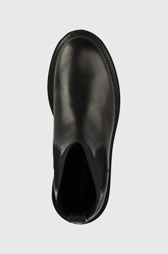 Tommy Hilfiger ghete chelsea de piele negru FM0FM04186.BDS