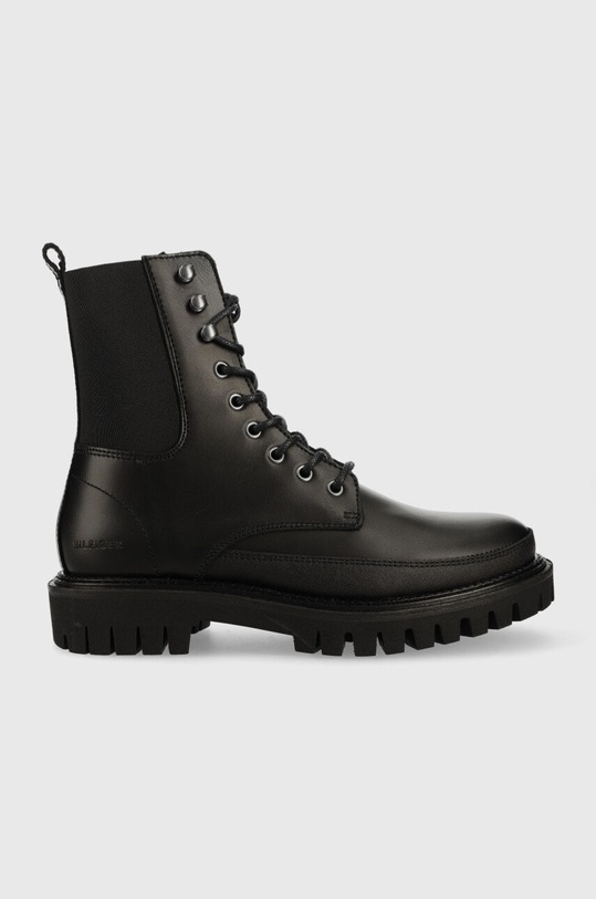 Tommy Hilfiger bőr bakancs nappa bőr fekete FM0FM04187.BDS