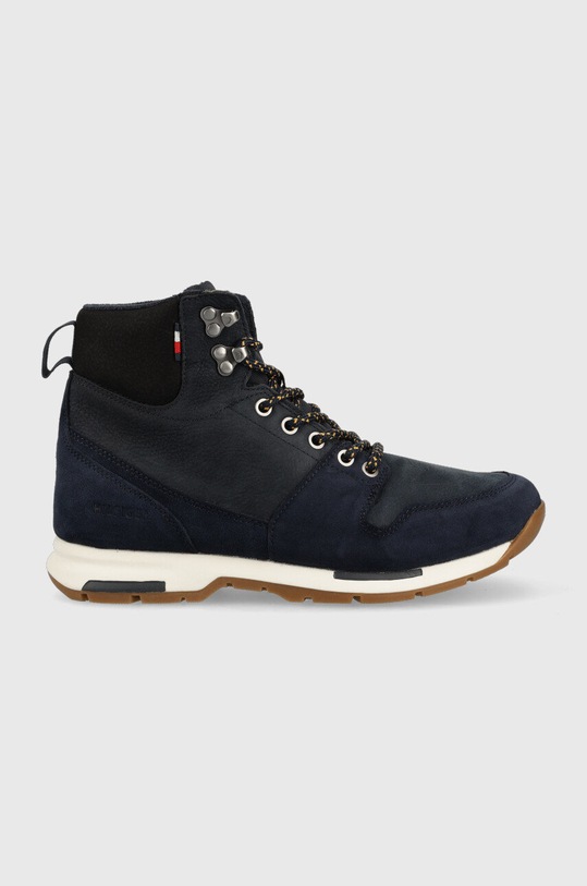 Tommy Hilfiger trapery skórzane skóra licowa granatowy FM0FM04206.DW5