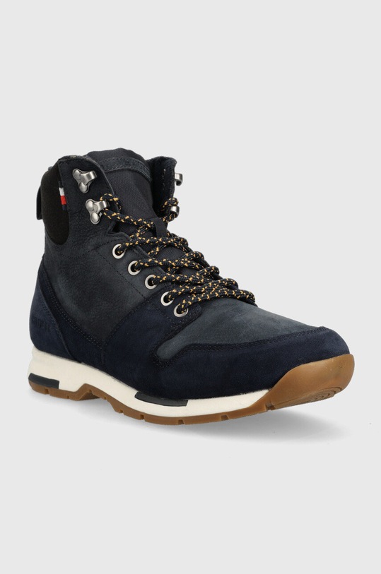 Tommy Hilfiger trapery skórzane FM0FM04206.DW5 granatowy AW22