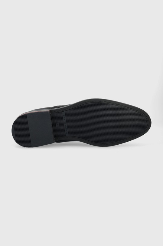Kožené polobotky Tommy Hilfiger Signature Hilfiger Lth Shoe FM0FM04216.BDS černá