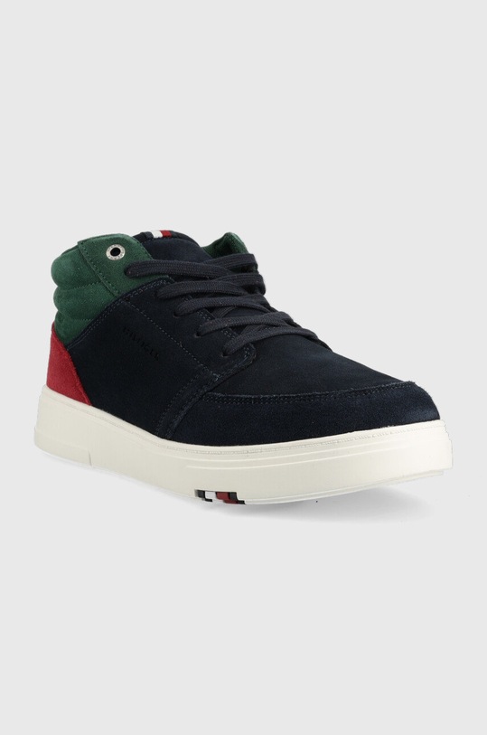 Замшевые кроссовки Tommy Hilfiger FM0FM04293.DW5 тёмно-синий AW22