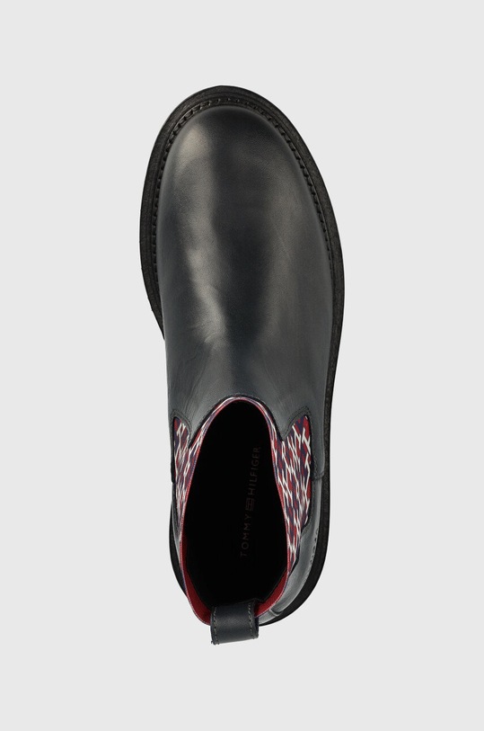 Tommy Hilfiger sztyblety skórzane granatowy FM0FM04369.DW5