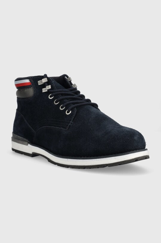 Δερμάτινα παπούτσια Tommy Hilfiger FM0FM04200.DW5 σκούρο μπλε AW22