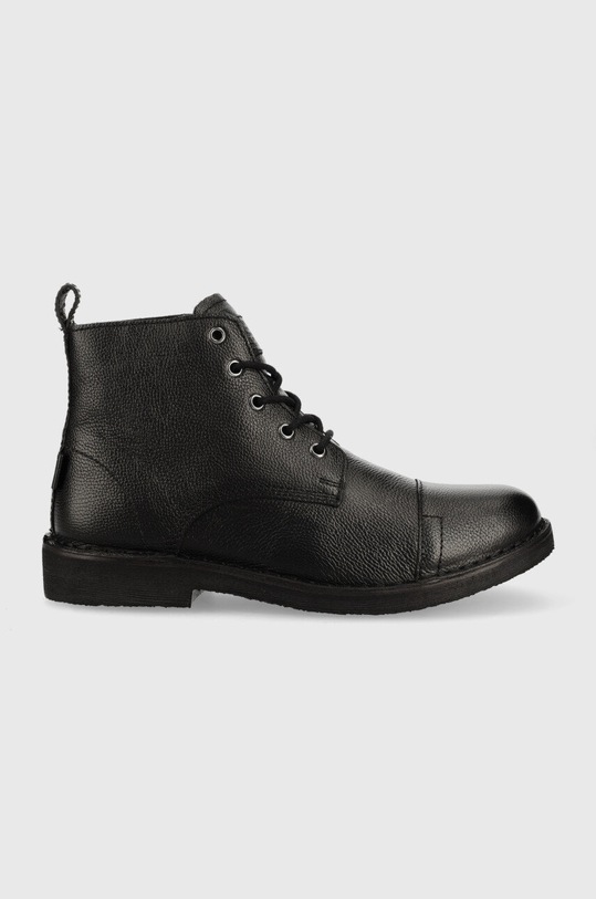 Levi's trapery skórzane Track skóra licowa czarny D5355.0004.559
