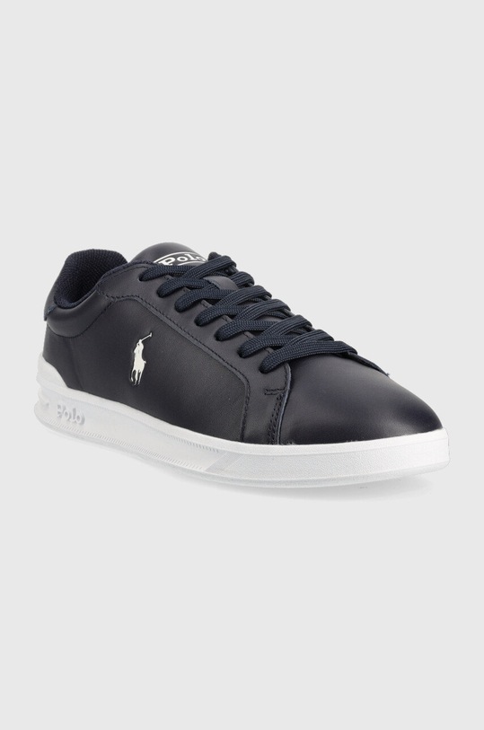 Polo Ralph Lauren sneakersy skórzane Hrt Ct II 809845109008.410 granatowy AW22
