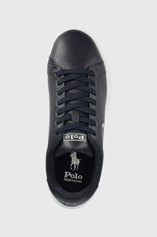 Polo Ralph Lauren sneakersy skórzane Hrt Ct II granatowy 809845109008.410