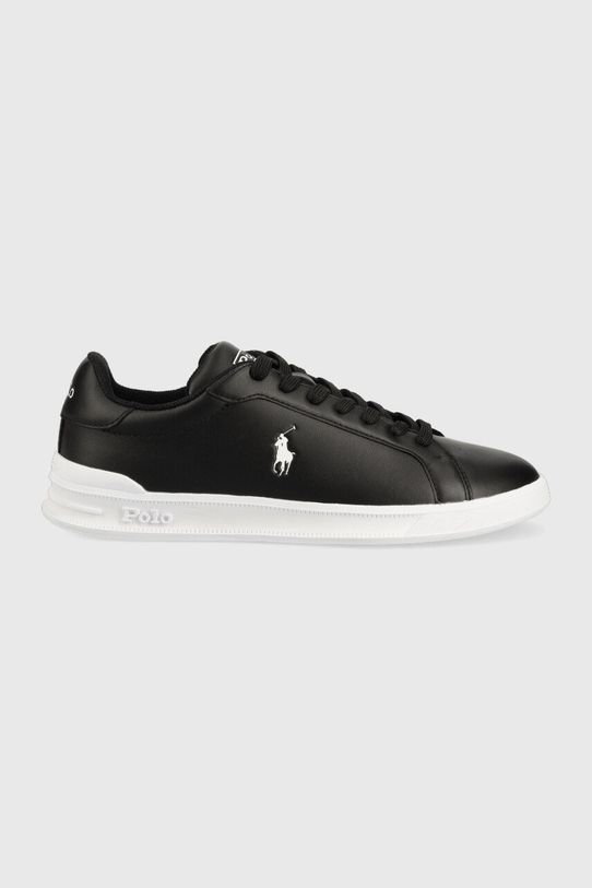 Polo Ralph Lauren sneakersy skórzane Hrt Ct II czarny 809845109009.001