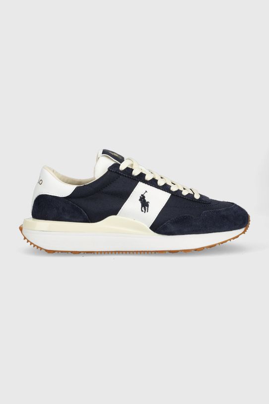 Αθλητικά Polo Ralph Lauren Train 89 δέρμα σαμουά σκούρο μπλε 809878008004.410