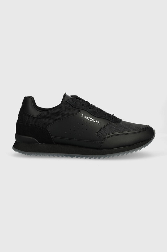 Αθλητικά Lacoste Partner Luxe απομίμηση λείου δέρματος μαύρο 41SMA0113.02H