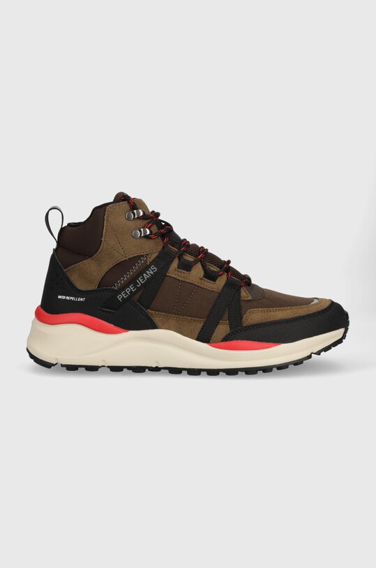 Pepe Jeans trapery Trail Outdoor Boot tekstylny brązowy PMS30858.878