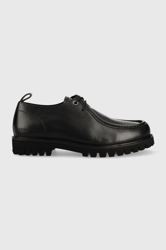 Pepe Jeans półbuty skórzane Trucker Wallaby M skóra licowa czarny PMS10307.999