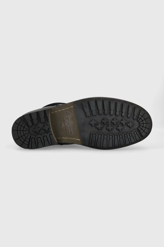 Kožené boty Pepe Jeans Melting Combat PMS50219.999 černá