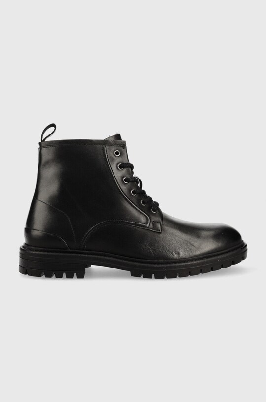 Pepe Jeans buty skórzane Ned Boot Relief skóra licowa czarny PMS50223.999