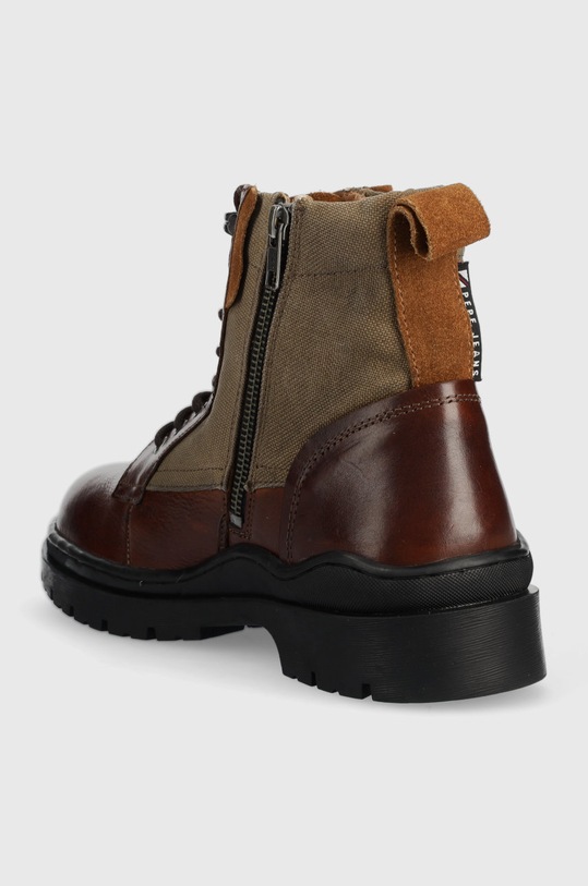 Obuwie Pepe Jeans buty Brad Boot Combi PMS50226.879 brązowy