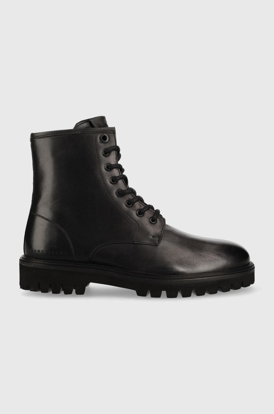Pepe Jeans buty skórzane Trucker Laces M skóra licowa czarny PMS50229.999