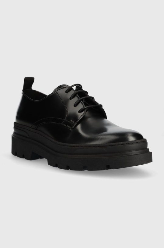 Karl Lagerfeld półbuty skórzane BUREAU II KL11720.000 czarny AW22