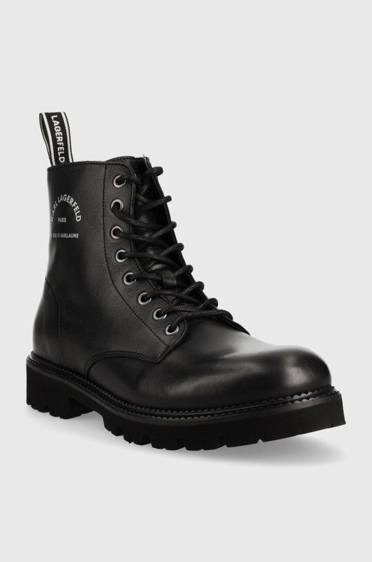 Шкіряні черевики Karl Lagerfeld KL11850.000 чорний AW22
