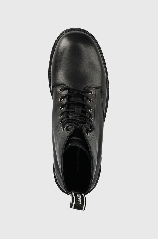 Шкіряні черевики Karl Lagerfeld чорний KL11850.000
