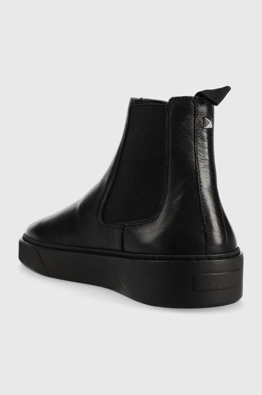 Obuwie Karl Lagerfeld sztyblety skórzane FLINT KL53340.000 czarny