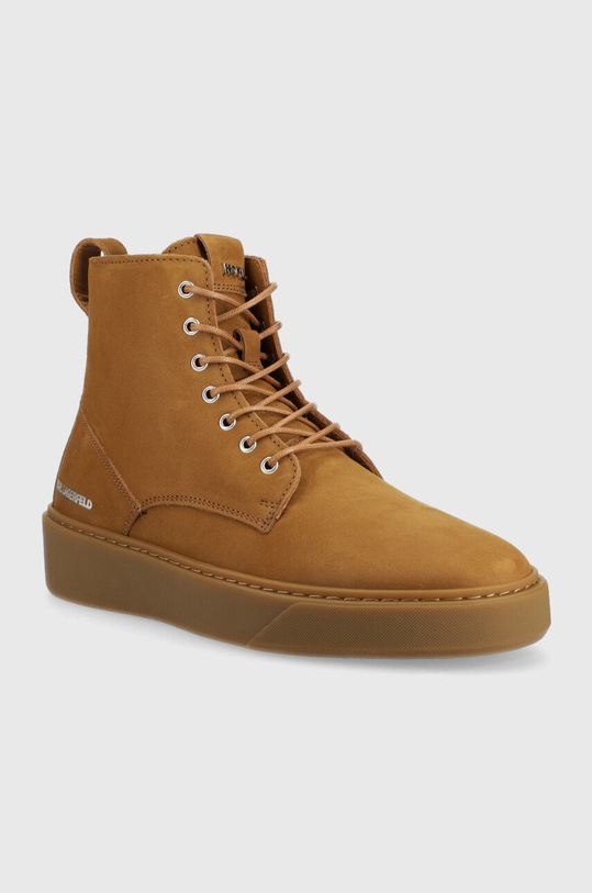 Замшевые кроссовки Karl Lagerfeld Flint KL53352.2T2 коричневый AW22