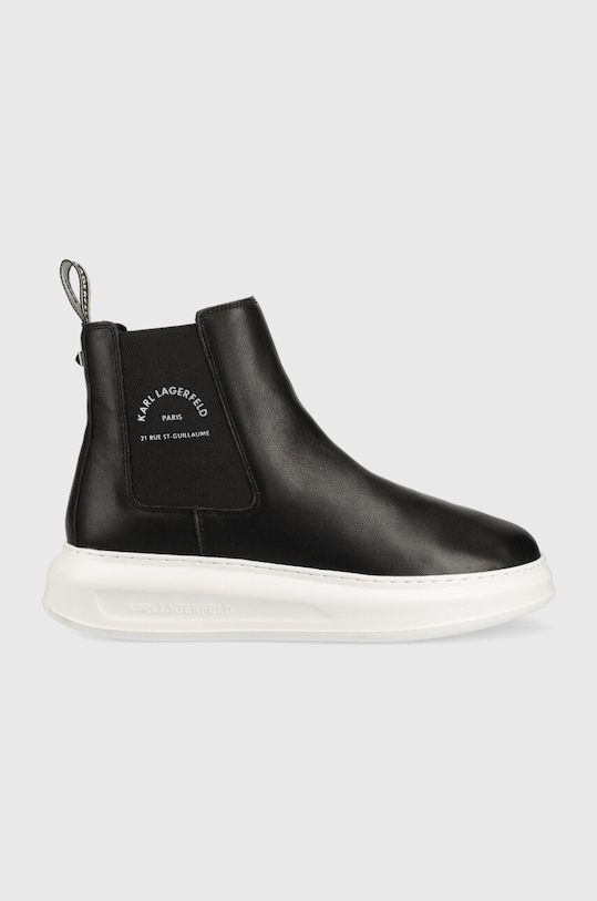 Karl Lagerfeld buty wysokie KAPRI MENS skóra licowa czarny KL52541.000