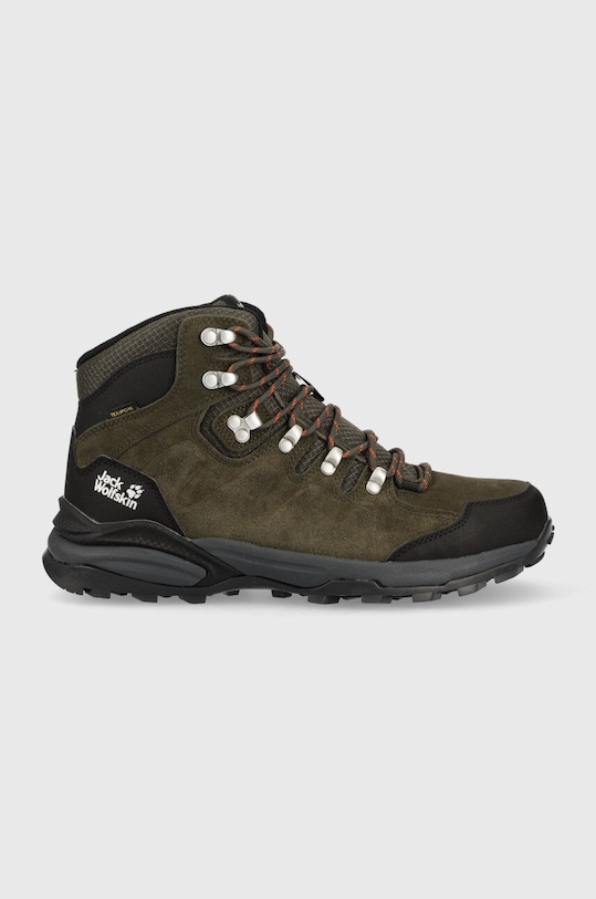 Jack Wolfskin buty Refugio Texapore Mid tekstylny zielony 4049841