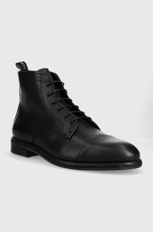 Kožené topánky AllSaints MZ014S čierna AW23