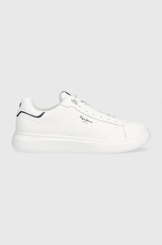 Kožené sneakers boty Pepe Jeans EATON nízký bílá PMS30896
