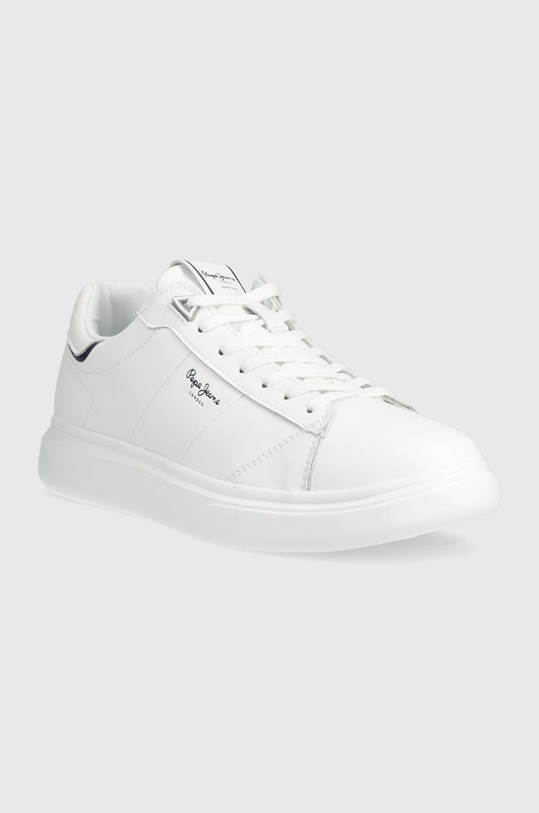 Kožené sneakers boty Pepe Jeans EATON PMS30896 bílá SS23