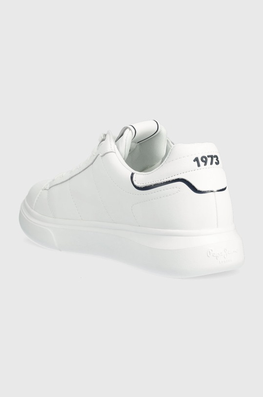 Boty Kožené sneakers boty Pepe Jeans EATON PMS30896 bílá