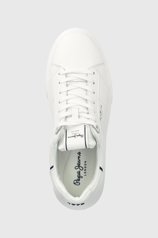 Kožené sneakers boty Pepe Jeans EATON bílá PMS30896