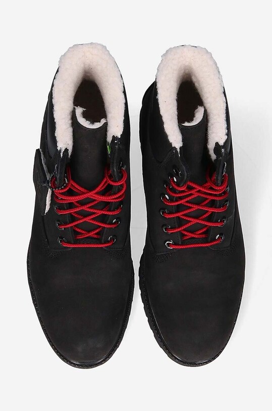 Kožené členkové topánky Timberland 6 Premium Fur/Warm Lin čierna A2EDY