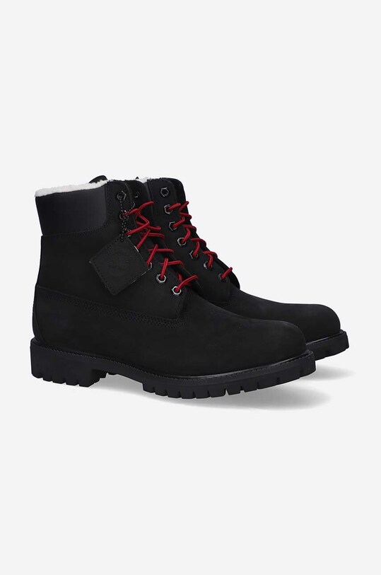 Kožené členkové topánky Timberland 6 Premium Fur/Warm Lin A2EDY čierna