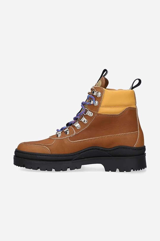 Παπούτσια Δερμάτινες μπότες πεζοπορίας Filling Pieces Mountain Boot Mix 63325072057 καφέ