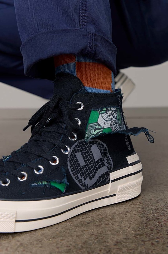 Converse sportcipő Chuck 70 Trippy Heel A02407C fekete AW22