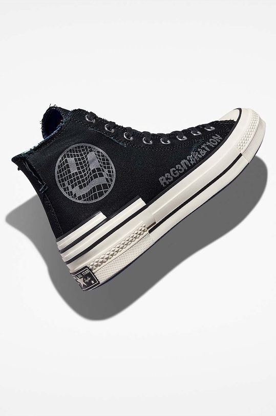 Cipők Converse sportcipő Chuck 70 Trippy Heel A02407C fekete