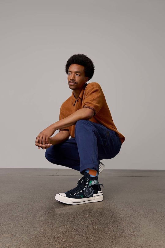 Converse sportcipő Chuck 70 Trippy Heel A02407C fekete