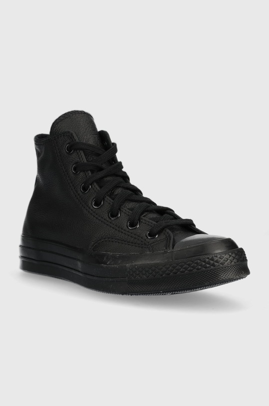 Converse leather trainers Chuck 70 Tonal Leather A00732C black AW22