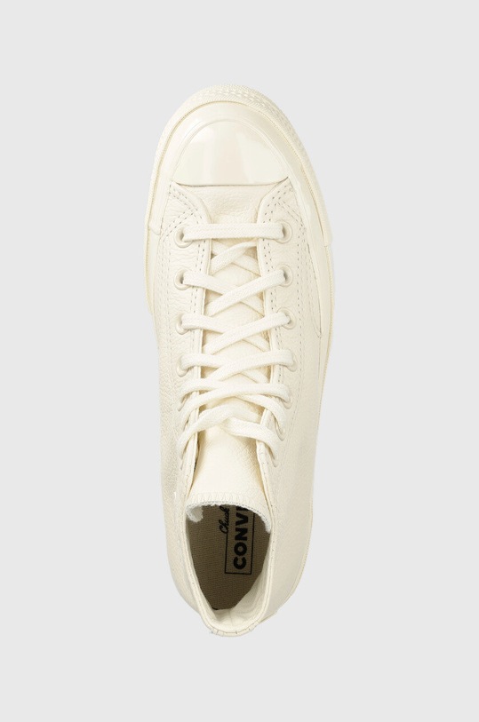 Converse trampki skórzane Chuck 70 Tonal Leather beżowy A00731C