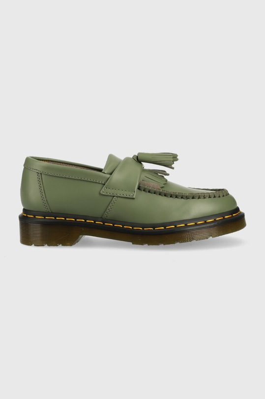 Кожаные мокасины Dr. Martens Adrian YS кожа зелёный DM27759384