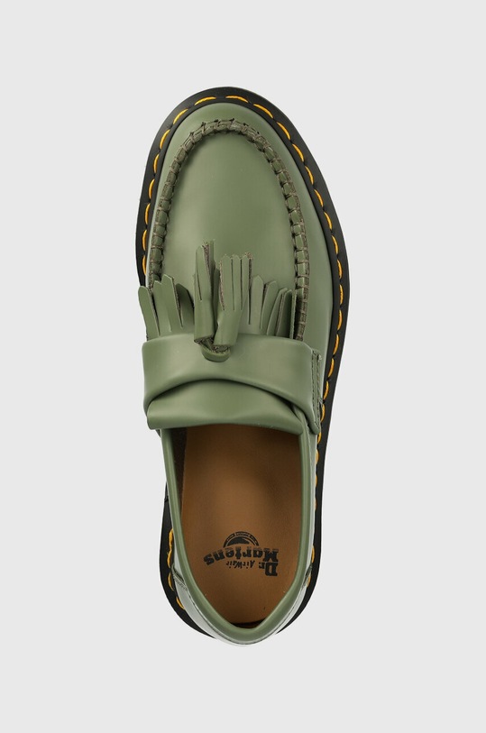 Кожаные мокасины Dr. Martens Adrian YS зелёный DM27759384