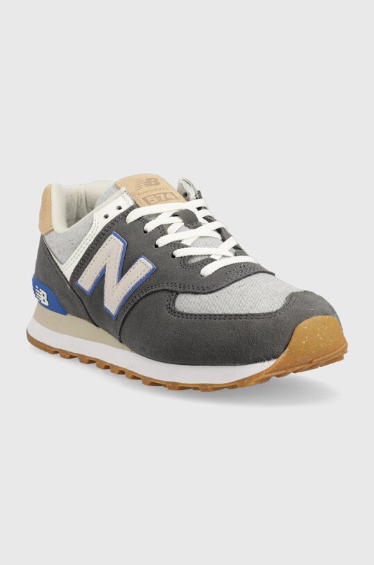 Semišové tenisky New Balance U574SS2 šedá AW22