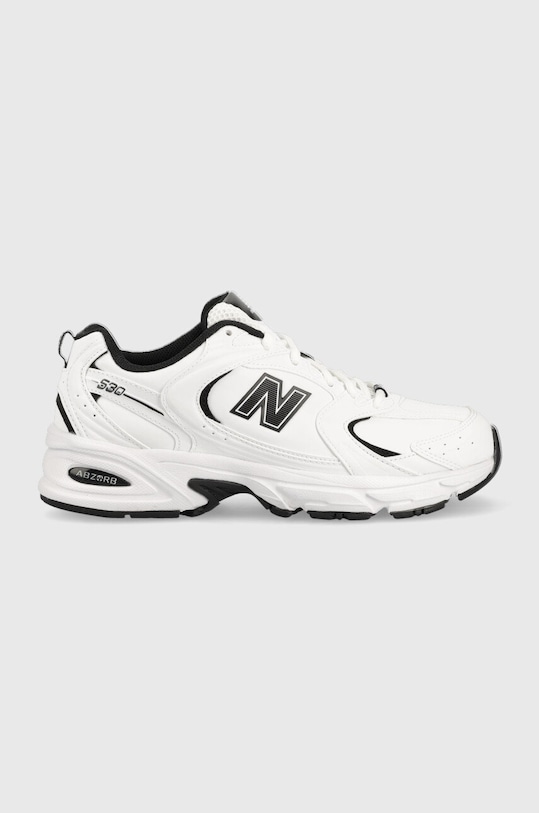 New Balance 530 White Black Leather płaska biały MR530SYB