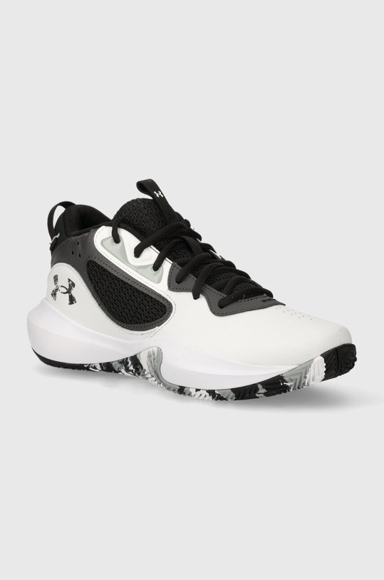 Tréninkové boty Under Armour Lockdown 6 přírodní kůže bílá 3025616
