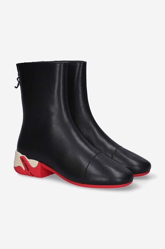 Raf Simons leather ankle boots HR780009L black
